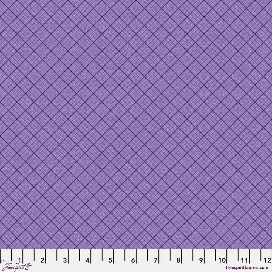 Tula Pink True Colors - On the Grid - Mysterious - 1/2 yd