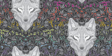 Load image into Gallery viewer, Tula Pink Graywork - Wolf of Pink Street - Carbon - 1/2yd
