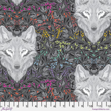 Load image into Gallery viewer, Tula Pink Graywork - Wolf of Pink Street - Carbon - 1/2yd
