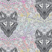 Load image into Gallery viewer, Tula Pink Graywork - Wolf of Pink Street - Fog - 1/2yd
