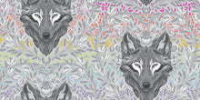 Load image into Gallery viewer, Tula Pink Graywork - Wolf of Pink Street - Fog - 1/2yd
