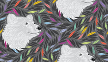 Load image into Gallery viewer, Tula Pink Graywork - Just Bearly - Carbon - 1/2yd
