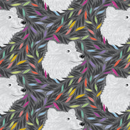 Tula Pink Graywork - Just Bearly - Carbon - 1/2yd