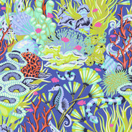 Floral Reef - Reef What You Sew - Marine - 1/2yd