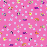 Floral Reef - School Crossing - Delphine - 1/2yd