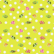Floral Reef - School Crossing - Seagrass - 1/2yd