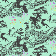 Prince Charming Déjà Vu - Turtle Bay - Sweet Mint - 1/2yd