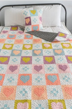 Load image into Gallery viewer, Cozy Checkered Hearts Quilt Pattern
