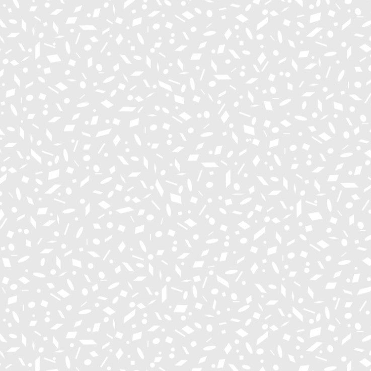 Confetti White on White - 1/2yd