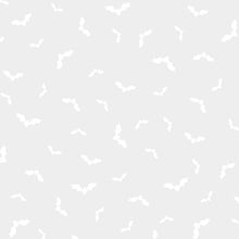 Load image into Gallery viewer, Flying Bats White on White - 1/2yd
