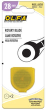 Load image into Gallery viewer, OLFA 28mm Rotary Blade - 2 Pack
