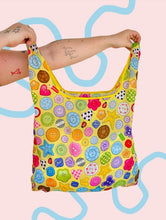 Load image into Gallery viewer, Cute As A Button Folding Shopper Tote
