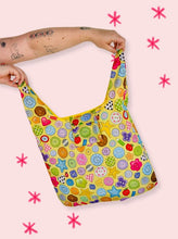 Load image into Gallery viewer, Cute As A Button Folding Shopper Tote
