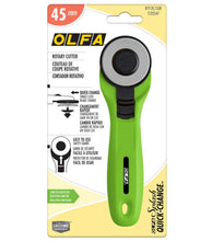 Load image into Gallery viewer, OLFA 45mm Quick-Change Rotary Cutter Lime
