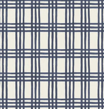 Load image into Gallery viewer, Be Your Best Elf - Holiday Plaid - Peacoat - 1/2yd
