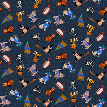 Load image into Gallery viewer, Howloween - Halloweenie - Eclipse - 1/2yd
