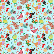 Load image into Gallery viewer, Jingle All The Way - Jingle All The Way - Aqua - 1/2yd - PREORDER - JULY 2026
