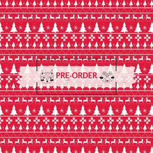 Load image into Gallery viewer, Jingle All The Way - Fair Isle - Mandarin - 1/2yd - PREORDER - JULY 2026
