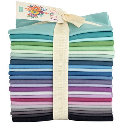 SD - Tilda Solids - Cool - Fat Quarter Bundle