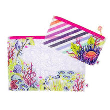 Load image into Gallery viewer, Tula Pink Floral Reef Pencil Pouch
