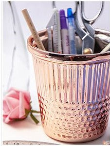 Rose Gold Thimble Craft Container (4910THIMBLE)