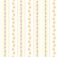 Load image into Gallery viewer, West Hill - Ivory Floral Strip (52880-17)
