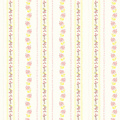 West Hill - Ivory Floral Strip (52880-17)