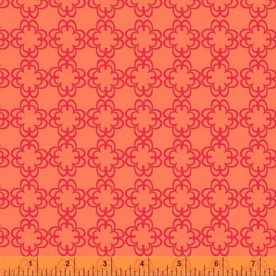 Darling - Floral Grid Orange (53034-9)