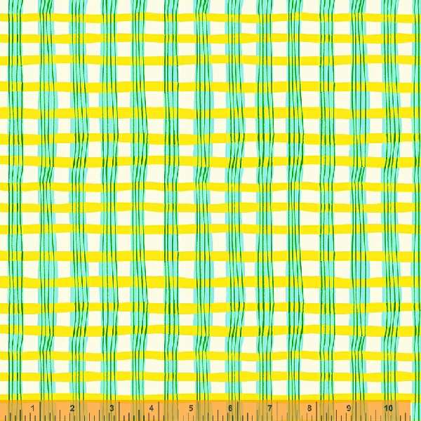 Lucky Rabbit - Painted Plaid Yellow