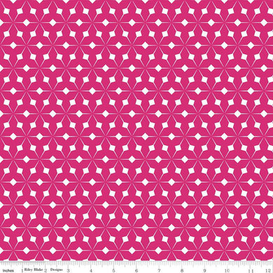Colour Wall - Geo Hot Pink (C11590-HOTPINK)