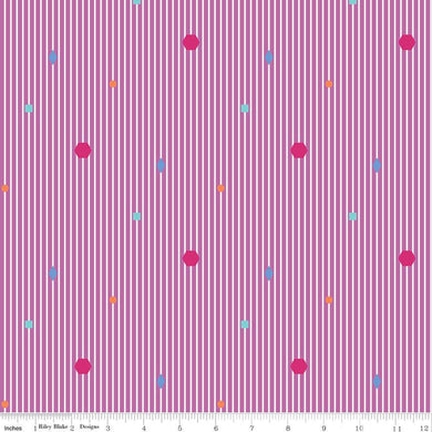 Colour Wall - Stripe Violet (C11591-VIOLET)