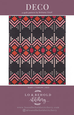 Deco Quilt Pattern by Lo & Behold Stitchery