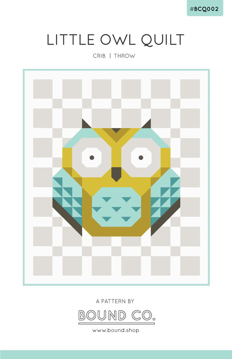 Little Owl Quilt Pattern by Bound Co