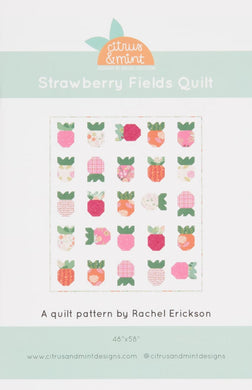 Strawberry Fields Quilt by Citrus and Mint