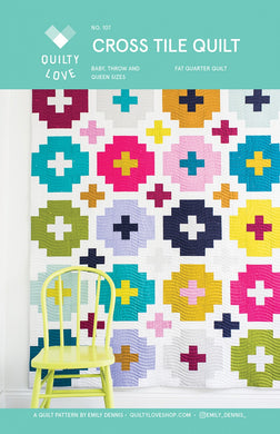 Cross Tile Quilt by Quilty Love QLP107