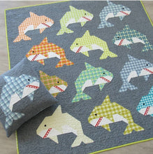 Load image into Gallery viewer, Social Sharks Quilt Kit
