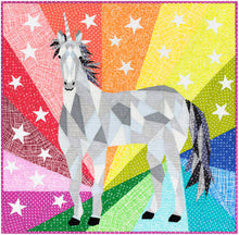 Load image into Gallery viewer, The Unicorn &amp; Horse Abstractions Quilt by Violet Craft
